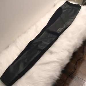 Cello Jeans black leather leggings